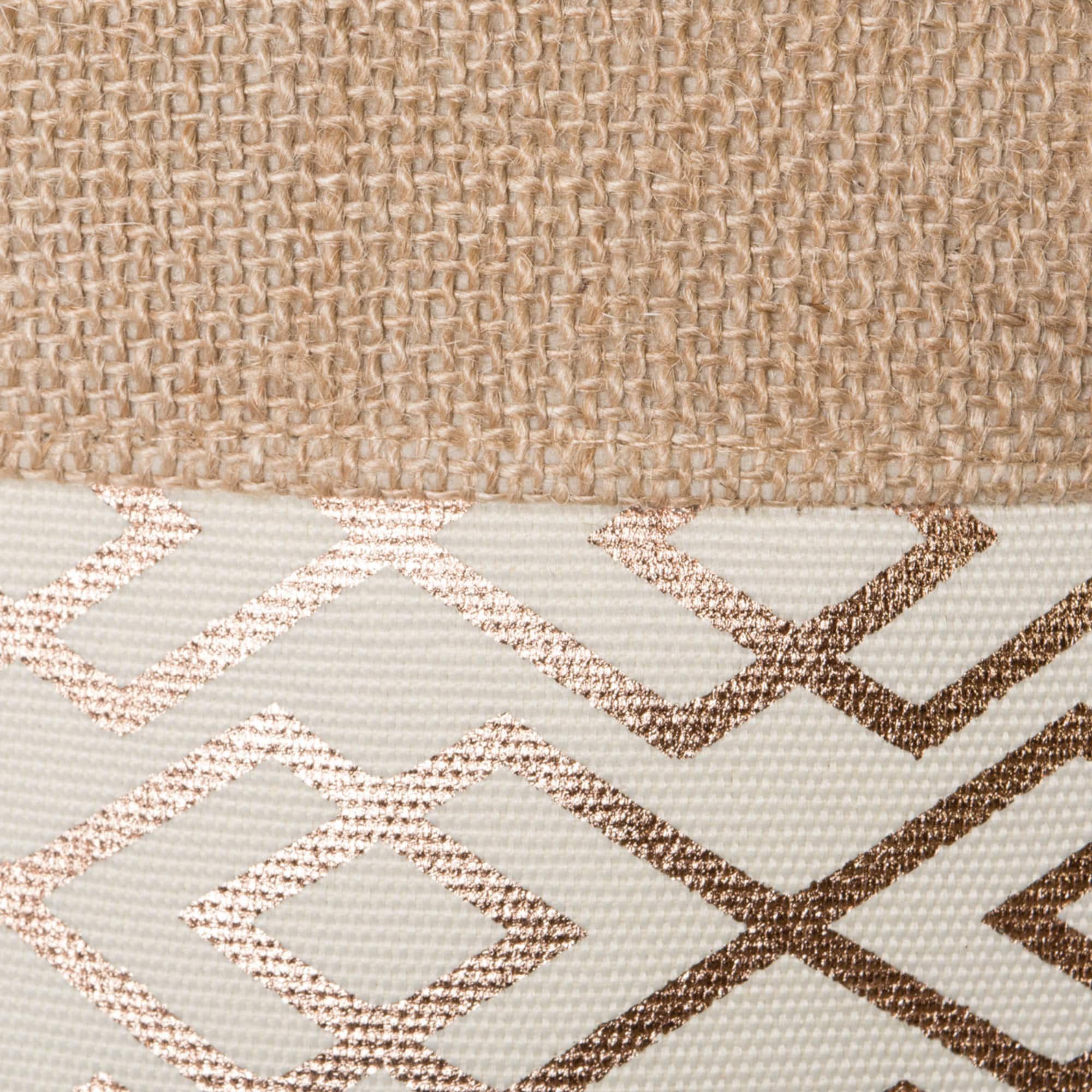 Bronze Burlap Diamond Round Bin